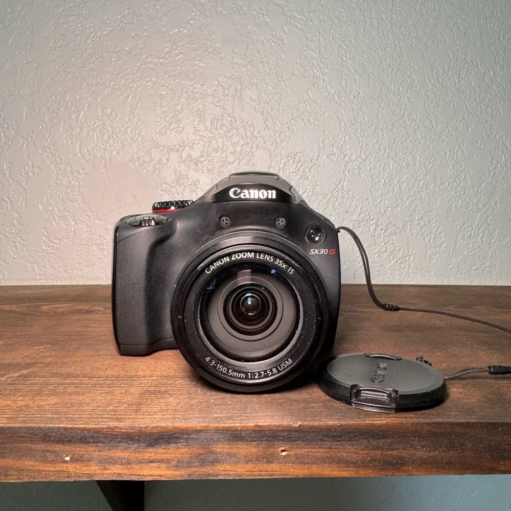 Canon PowerShot SX30IS Black Digital Camera